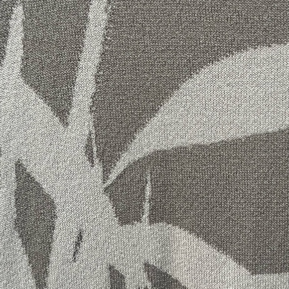 Tommy Bahama Dunbar Palms Grey Tropical Sleeveless Knit Sheath Short Dress M/M - Picture 3 of 4